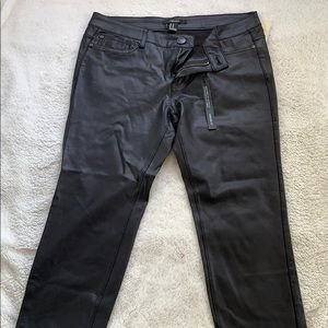 Faux Leather Jeans